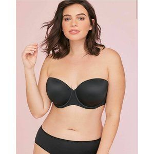Details about Bandeau Unlined Multi Way Strapless Bra BLACK Lane Bryant Cacique New NWOT Details about Bandeau Unlined Multi Way Strapless Bra BLACK Lane Bryant Cacique New NWOT